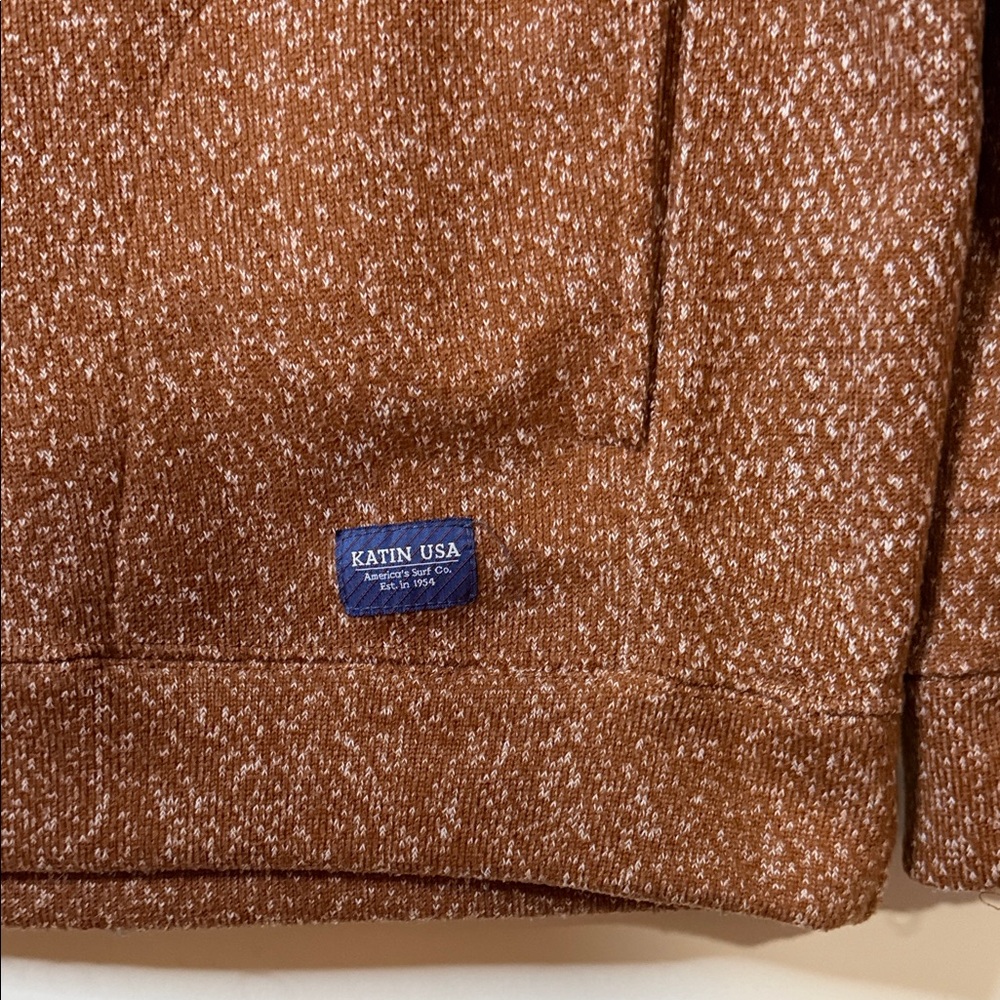 Katin Warm Brown Textured Sweatshirt - Picture 2 of 4